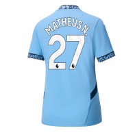 Manchester City Matheus Nunes #27 Kotipaita Naiset 2024-25 Lyhythihainen